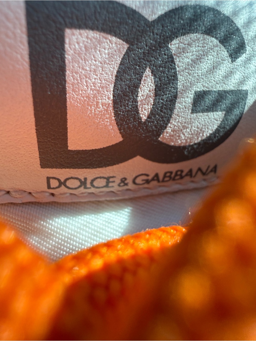 Dolce & Gabbana Kids Pink, Orange & Cream Chunky Sneakers - Picture 7 of 11